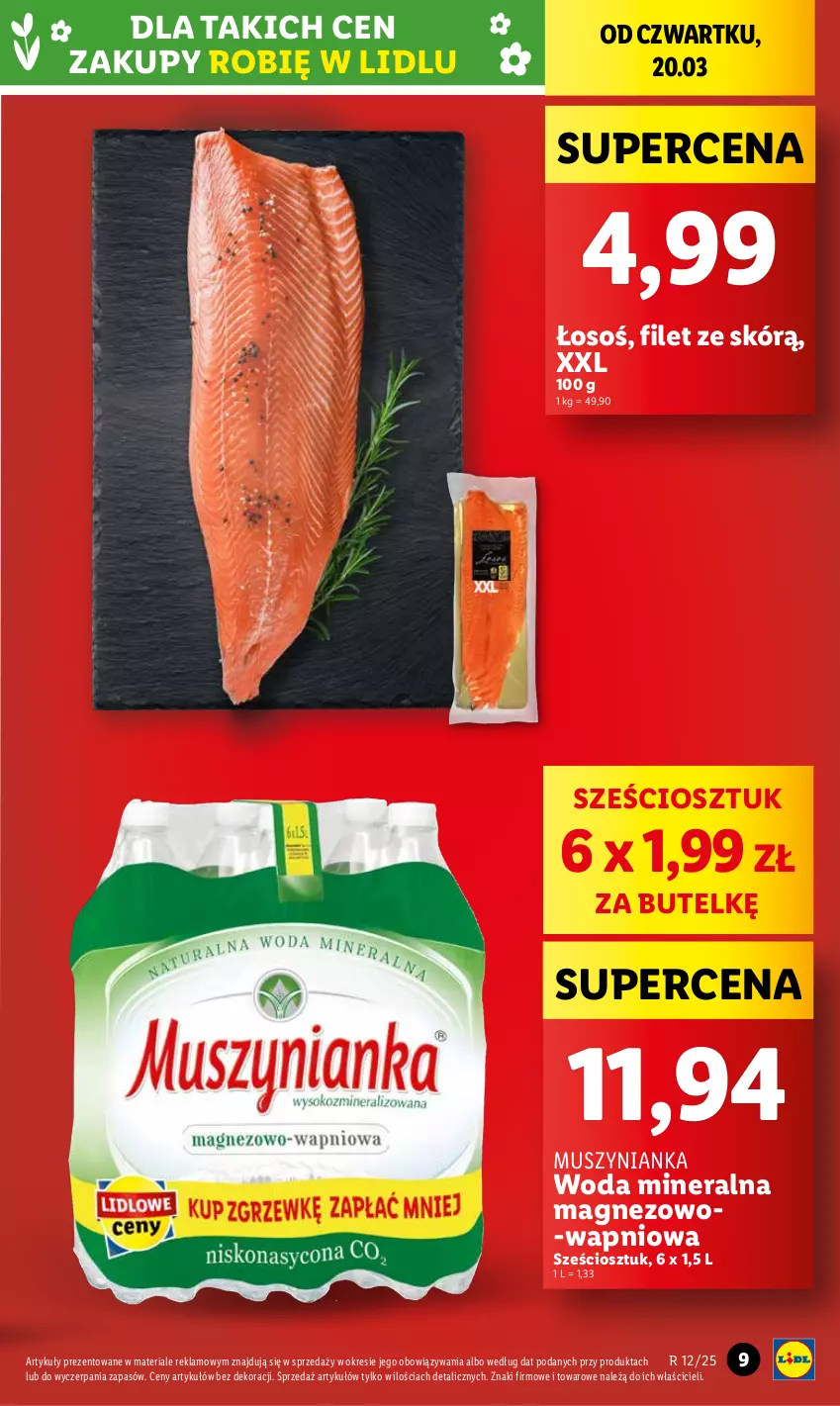 Gazetka promocyjna Lidl - GAZETKA - ważna 20.03 do 22.03.2025 - strona 9 - produkty: Magnez, Mus, Muszynianka, Woda, Woda mineralna