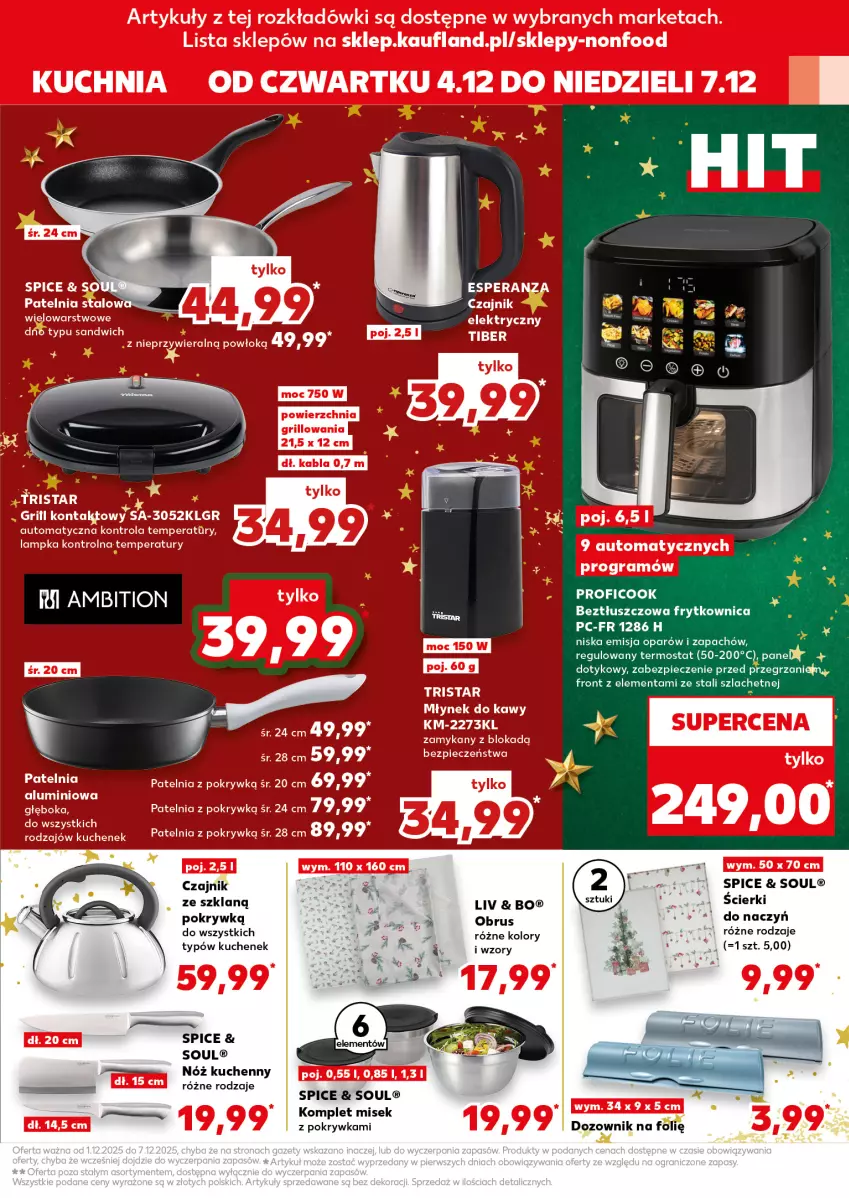 Gazetka promocyjna Kaufland - Kaufland - ważna 04.12 do 09.12.2025 - strona 15 - produkty: Ambition, Czajnik, Dozownik, Obrus, Piec, Termos