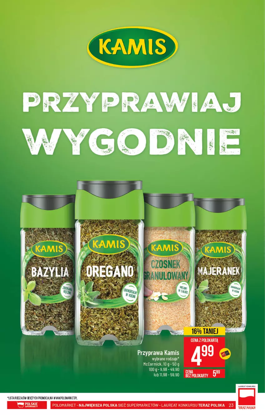 Gazetka promocyjna PoloMarket - Gazetka promocyjna  r - ważna 19.05 do 25.05.2021 - strona 23 - produkty: Kamis, Laur, Tera