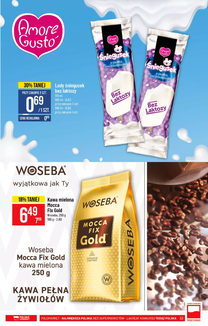 Gazetka promocyjna PoloMarket - Gazetka promocyjna  r - ważna 19.05 do 25.05.2021 - strona 33 - produkty: Kawa, Kawa mielona, Laur, Mocca Fix Gold, Tera, Woseba