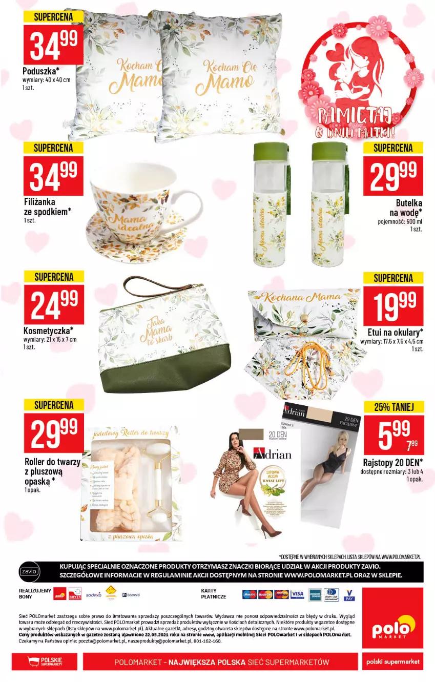 Gazetka promocyjna PoloMarket - Gazetka promocyjna  r - ważna 19.05 do 25.05.2021 - strona 47 - produkty: Dres, Koc, Kosmetyczka, Mobil, Poduszka, Rajstopy, Roller, Top