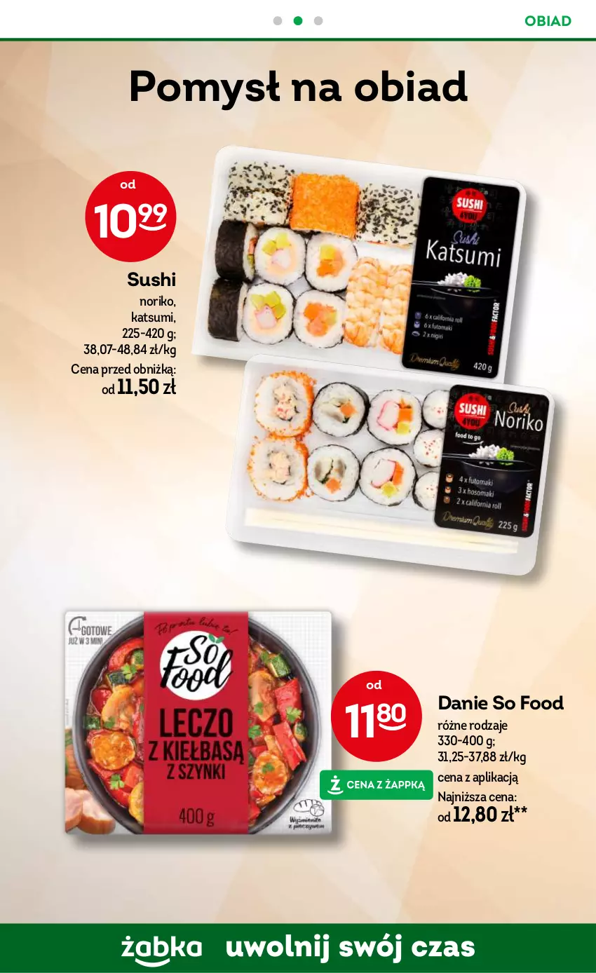 Gazetka promocyjna Żabka - ważna 27.03 do 09.04.2024 - strona 60 - produkty: So Food, Sushi