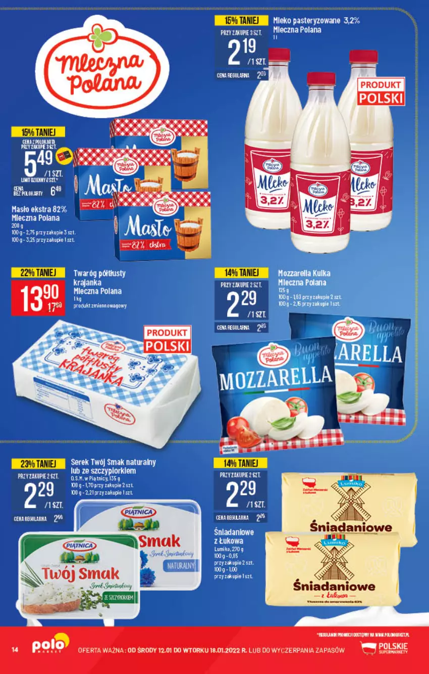 Gazetka promocyjna PoloMarket - Gazetka pomocyjna - ważna 12.01 do 18.01.2022 - strona 14 - produkty: Danio