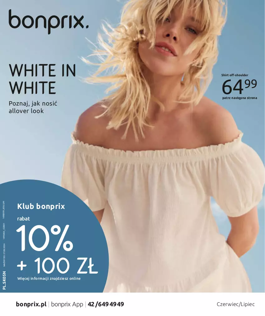 Gazetka promocyjna Bonprix - WHITE IN WHITE - ważna 27.05 do 27.08.2024 - strona 1 - produkty: Piec