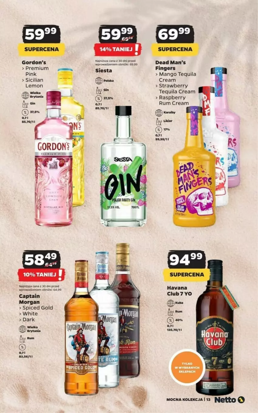 Gazetka promocyjna Netto - ważna 01.07 do 31.07.2024 - strona 5 - produkty: Captain Morgan, Gin, Likier, Mango, Rum, Tequila