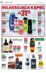 Gazetka promocyjna Drogerie Natura - Gazetka Drogerie Natura - Gazetka - ważna od 23.02 do 23.02.2022 - strona 14 - produkty: Płyn do kąpieli, Nivea Men, Krem do twarzy, Mydło w płynie, Palmolive, Biały Jeleń, Dezodorant, Adidas, Pianka do golenia, Mydło, Olej, Nivea, Fa