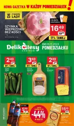 Gazetka promocyjna Delikatesy Centrum - Gazetka DC43 pon-sr - Gazetka - ważna od 08.11 do 08.11.2023 - strona 1 - produkty: Kurczak, Rum, Szynka wieprzowa, Kawa, Szynka, Pepsi, Lavazza, Napój