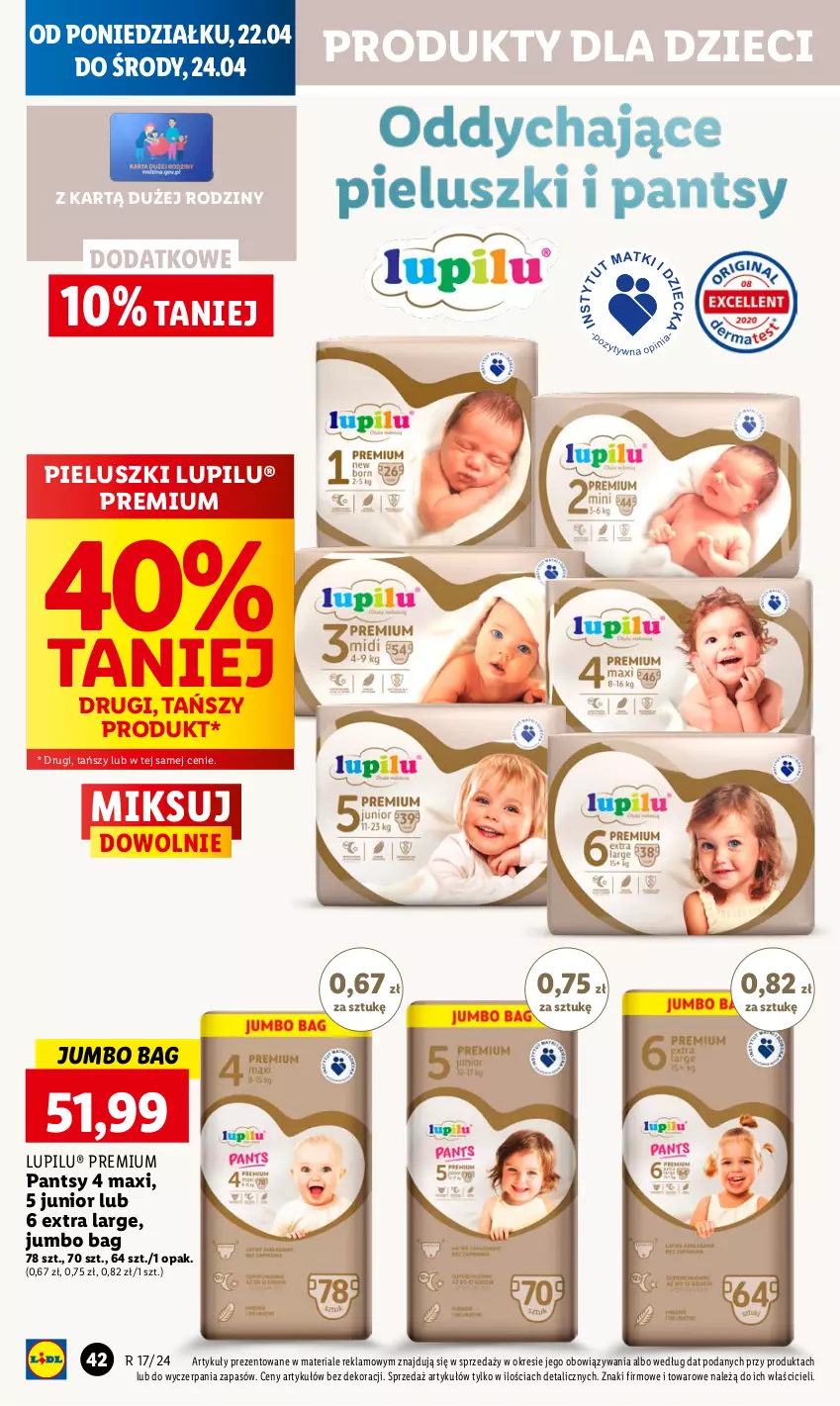 Gazetka promocyjna Lidl - GAZETKA - ważna 22.04 do 24.04.2024 - strona 48 - produkty: Dzieci, O Bag