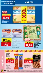 Gazetka promocyjna Lidl - GAZETKA - Gazetka - ważna od 24.04 do 24.04.2024 - strona 28 - produkty: Ser, Jaja, Kawa, Serek homogenizowany, Serek, PIKOK, Pilos, Frankfurterki, Kabanos, Gouda, Jaja z wolnego wybiegu