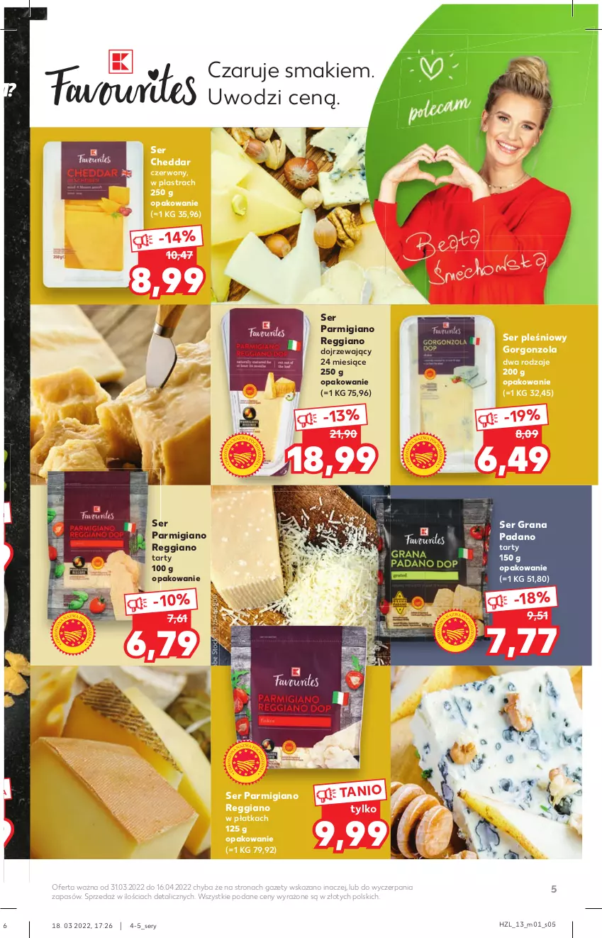 Gazetka promocyjna Kaufland - Oferta specjalna - ważna 31.03 do 16.04.2022 - strona 5 - produkty: Cheddar, Gorgonzola, Gra, Ser, Ser pleśniowy