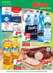 Gazetka promocyjna Dino - Gazetka - Gazetka - ważna od 31.01 do 31.01.2023 - strona 1 - produkty: Cukier, Kiełbasa krakowska, LANA, Woda, Kiełbasa