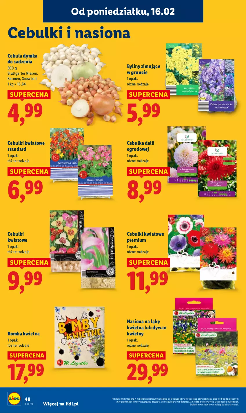 Gazetka promocyjna Lidl - GAZETKA - ważna 16.02 do 18.02.2026 - strona 48 - produkty: Cebula, Dywan