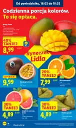 Gazetka promocyjna Lidl - GAZETKA - Gazetka - ważna od 18.02 do 18.02.2026 - strona 18 - produkty: Por, Pomarańcze, Gruszki, Mango, Grejpfrut, Fa