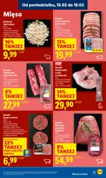 Gazetka promocyjna Lidl - GAZETKA - Gazetka - ważna od 18.02 do 18.02.2026 - strona 23 - produkty: Polędwica, Polędwiczka wieprzowa, Królik, Tusz, Burger, Wołowina, Flaki, Mięso, Schab bez kości