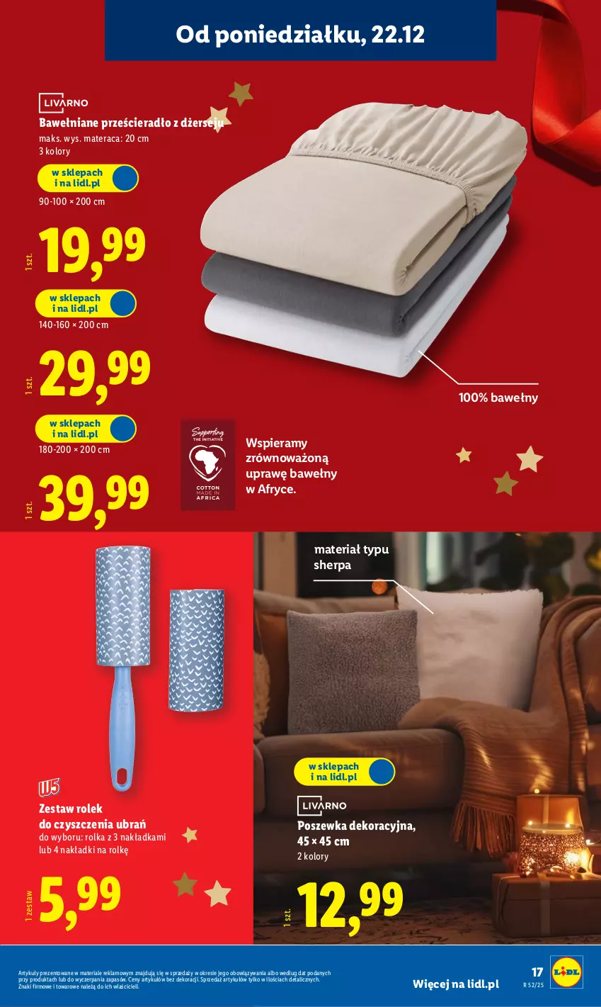 Gazetka promocyjna Lidl - GAZETKA - ważna 22.12 do 27.12.2025 - strona 21 - produkty: Materac, Poszewka, Prześcieradło, Tera