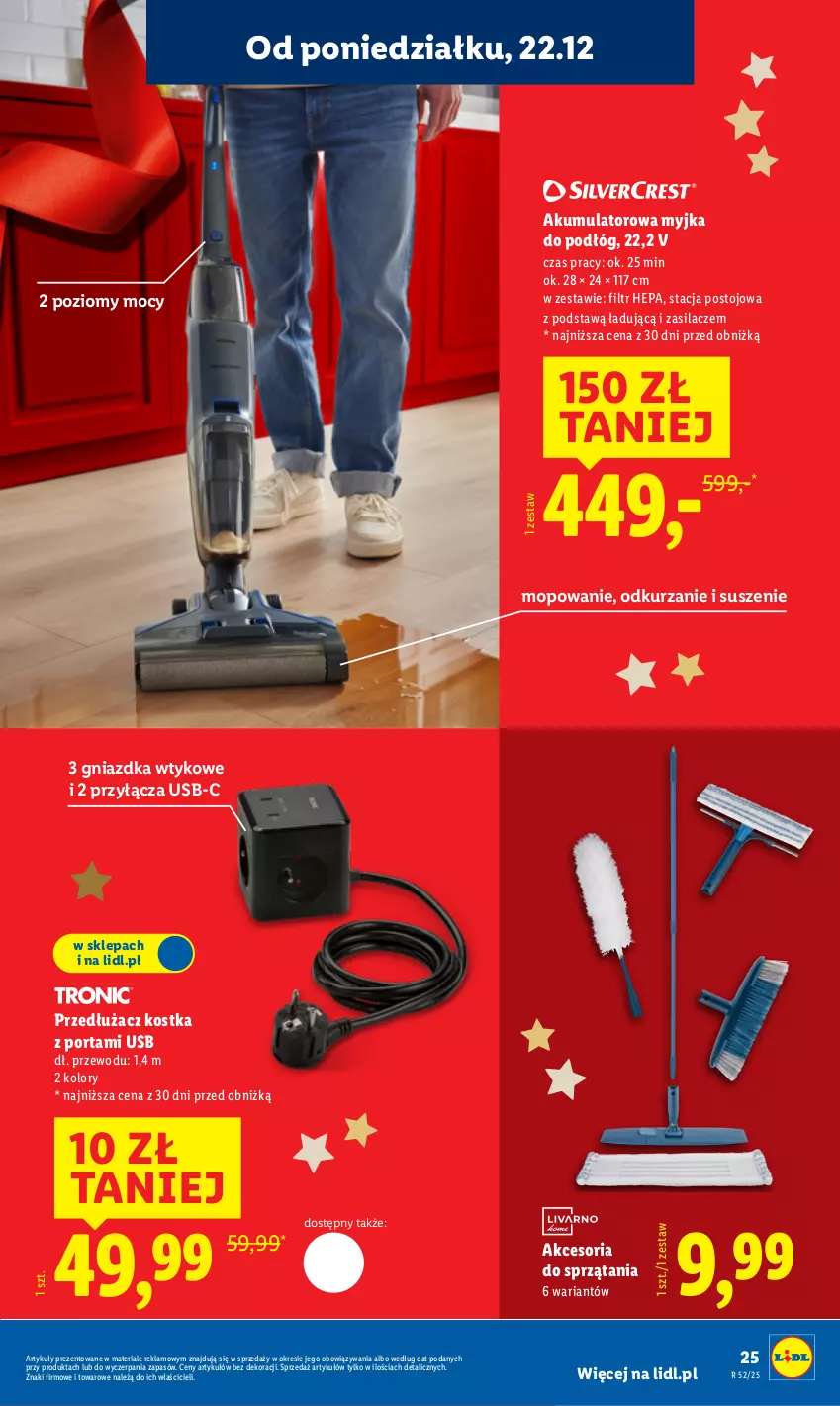 Gazetka promocyjna Lidl - GAZETKA - ważna 22.12 do 27.12.2025 - strona 29 - produkty: Akumulator, Mop, Por