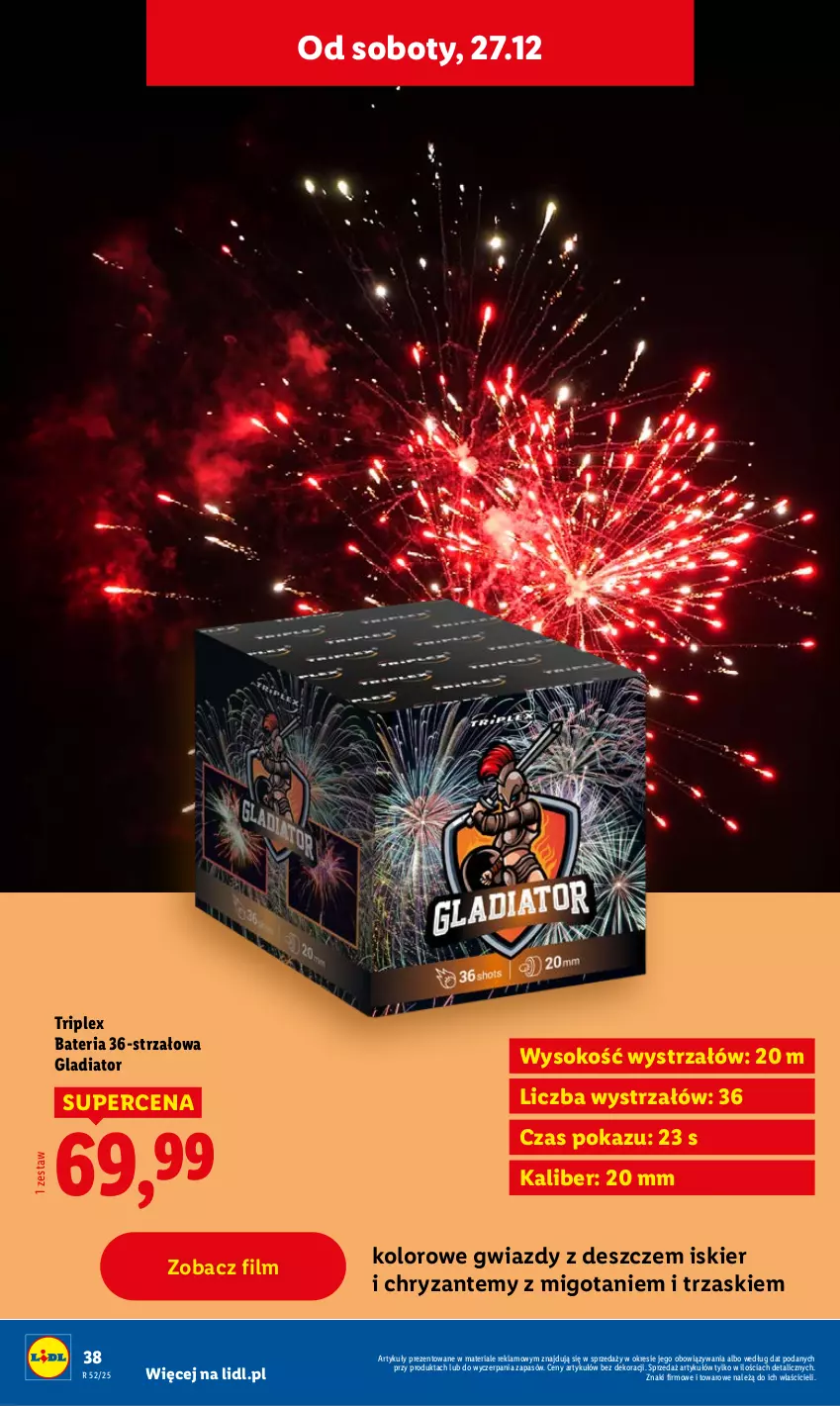 Gazetka promocyjna Lidl - GAZETKA - ważna 22.12 do 27.12.2025 - strona 42 - produkty: Bateria, Sok, Strzałów