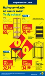 Gazetka promocyjna Lidl - GAZETKA - Gazetka - ważna od 27.12 do 27.12.2025 - strona 33 - produkty: Ser, Stolik, Regał, Wózek