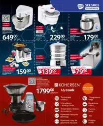 Gazetka promocyjna Selgros - Katalog Elektro - Gazetka - ważna od 05.04 do 05.04.2021 - strona 7 - produkty: Piec, Sos, Ser, Gra, Robot planetarny, Kosz, Mikser, Napoje, Sałat, Robot, Pieczywo, Danio