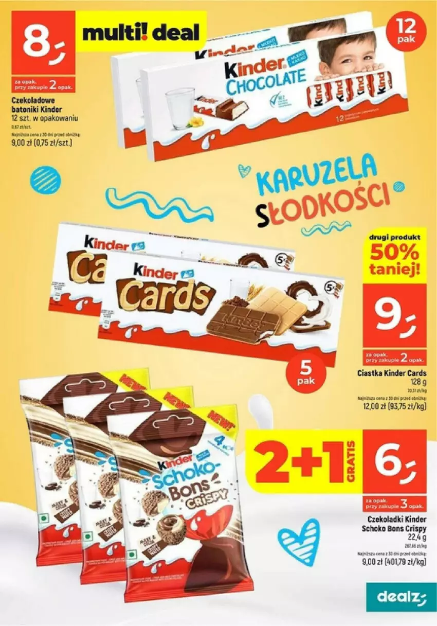 Gazetka promocyjna Dealz - ważna 08.08 do 13.08.2024 - strona 12 - produkty: Baton, Ciastka, GRID, Kinder, Tonik