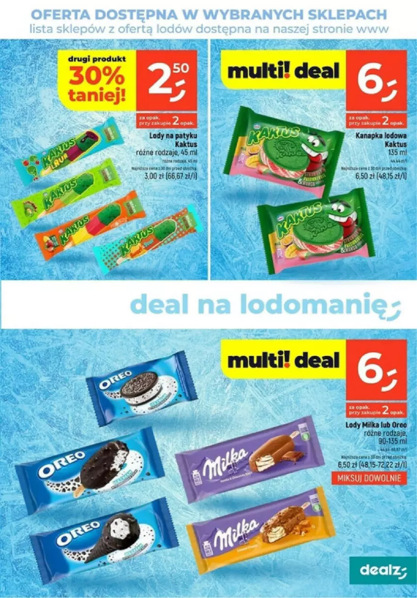 Gazetka promocyjna Dealz - ważna 08.08 do 13.08.2024 - strona 9 - produkty: Fa, Kaktus, Lody, Milka