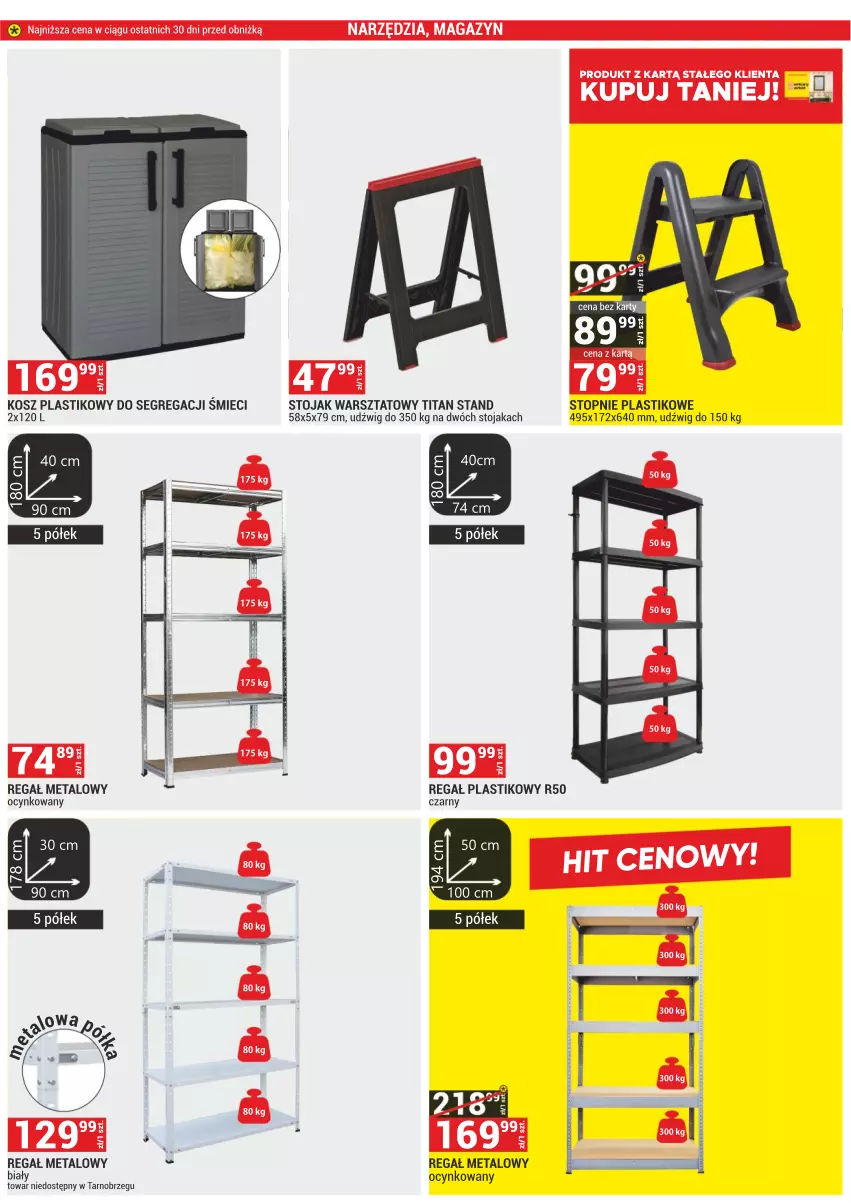 Gazetka promocyjna Merkury Market - ważna 01.03 do 31.03.2025 - strona 42 - produkty: Cynk, Dźwig, Kosz, Regał, Regał metalowy, Stojak, Top