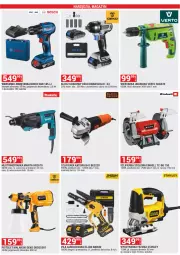 Gazetka promocyjna Merkury Market - Gazetka - ważna od 31.03 do 31.03.2025 - strona 38 - produkty: Wiertarka, Walizka, Szlifierka kątowa, Makita, Wyrzynarka, Tarka, Wiertarka udarowa, Wkręt, Młot, Młotowiertarka, Wkrętarka, Pistolet, Szlifierka, Bosch, Klucz udarowy, Akumulator, Einhell, Fa