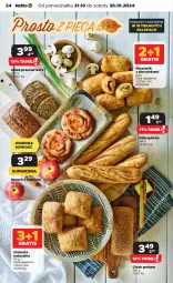 Gazetka promocyjna Netto - Netto Gazetka Food 43/24A - Gazetka - ważna od 26.10 do 26.10.2024 - strona 24 - produkty: Piec, Pasztecik z pieczarkami, Gra, Bagietka, Pieczarka, Półbagietka, Chleb, Ciabatta