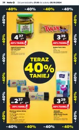 Gazetka promocyjna Netto - Netto Gazetka Food 43/24A - Gazetka - ważna od 26.10 do 26.10.2024 - strona 26 - produkty: Korniszony, Bell, Worki na śmieci, Tera, Twix, Worki na śmiec, Baton, Bella, Wkładki