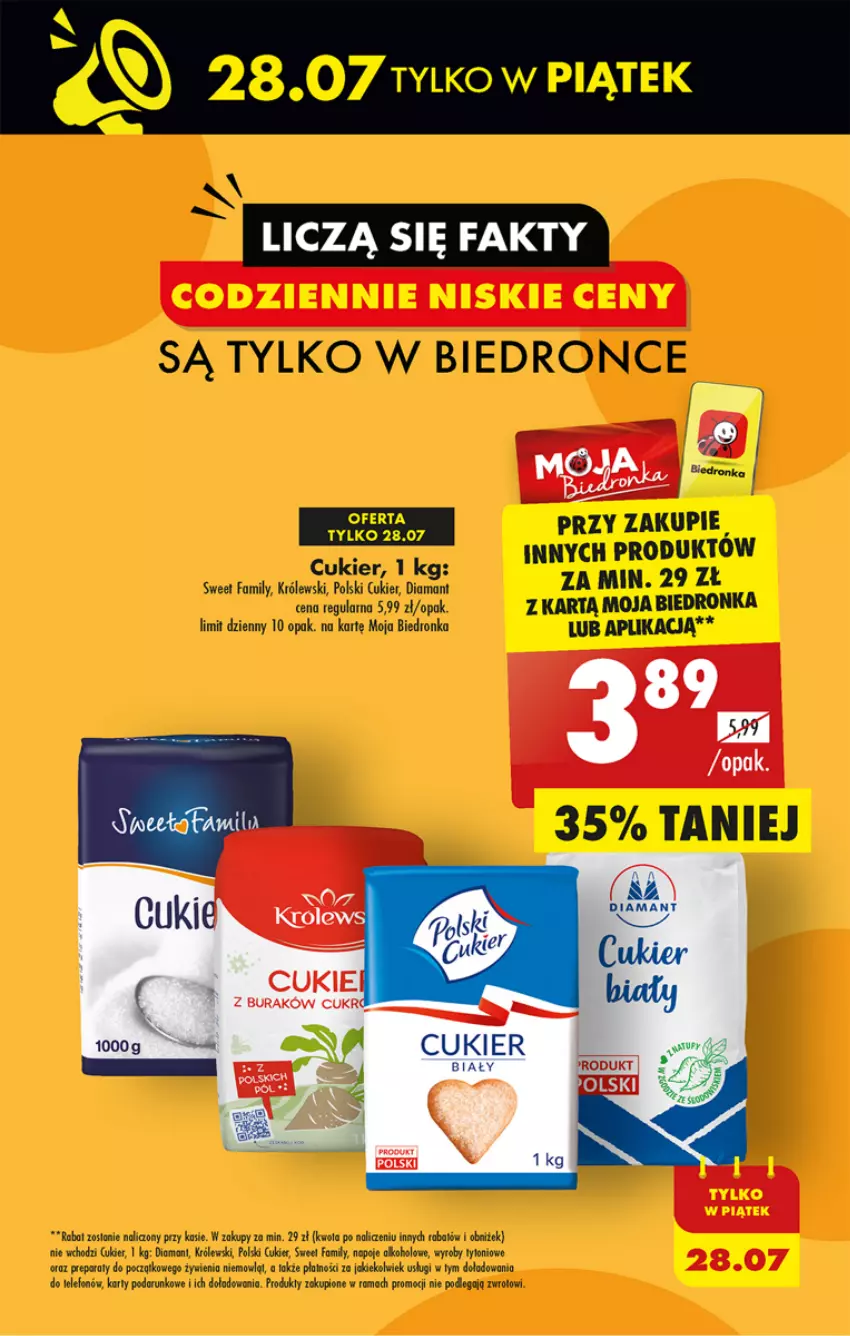 Gazetka promocyjna Biedronka - Od czwartku - ważna 27.07 do 02.08.2023 - strona 3 - produkty: Cukier, Diamant, Fa, Królewski, Napoje, Rama, Telefon