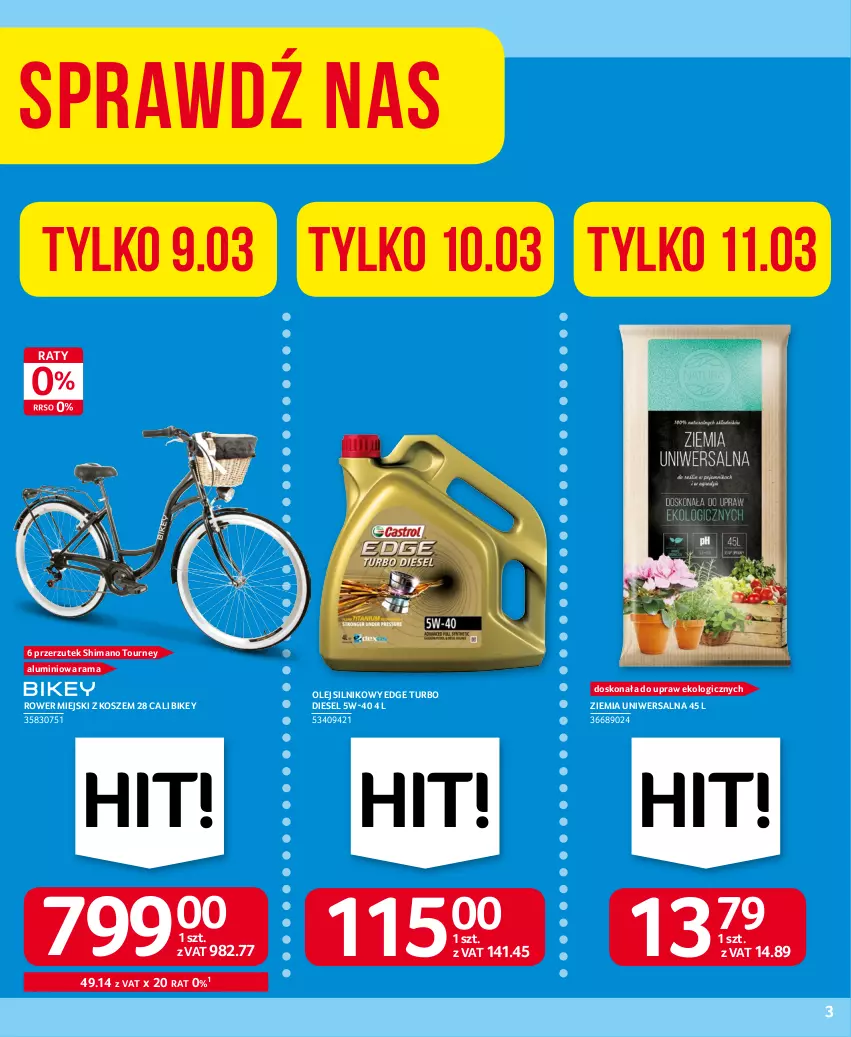 Gazetka promocyjna Selgros - Oferta przemysłowa - ważna 02.03 do 15.03.2023 - strona 3 - produkty: Diesel, Kosz, Olej, Olej silnikowy, Rama, Rower