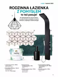 Gazetka promocyjna Castorama - Katalog Łazienki 2022 - Gazetka - ważna od 31.12 do 31.12.2022 - strona 13 - produkty: Beckers, Sos, Dywanik łazienkowy, Dywanik, Szafka, Dozownik, Gres, Lampa, Meble, Dozownik mydła, Gres szkliwiony, Dywan, Lampa wisząca, Fa
