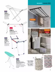 Gazetka promocyjna Castorama - Katalog Łazienki 2022 - Gazetka - ważna od 31.12 do 31.12.2022 - strona 79 - produkty: Asus, Deska do prasowania, Wieszak, Kosz na bieliznę, Stojak, Kosz, Pojemnik, Ręcznik, Mydelniczka, Suszarka, Pokrywa