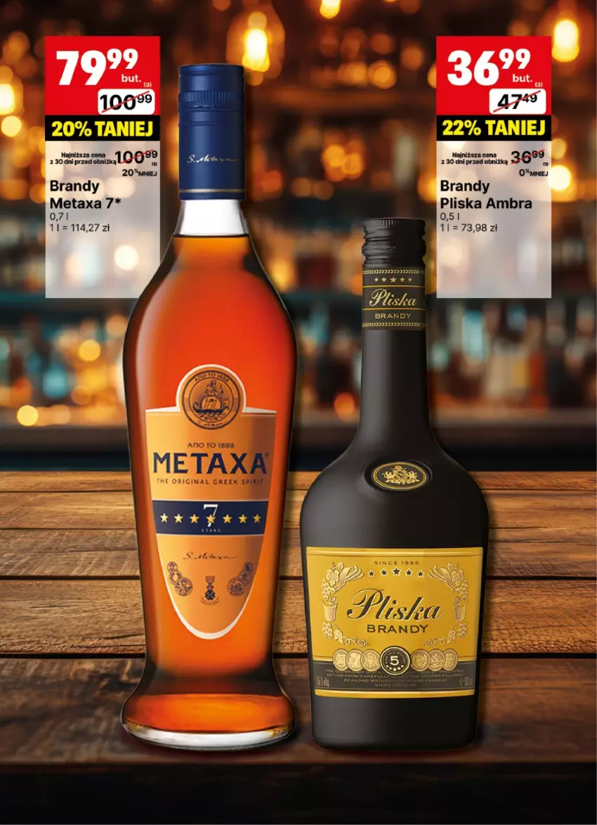 Gazetka promocyjna Delikatesy Centrum - DeliBarek DC04-DC05 - ważna 20.01 do 02.02.2025 - strona 16 - produkty: Brandy, Metaxa, Pliska