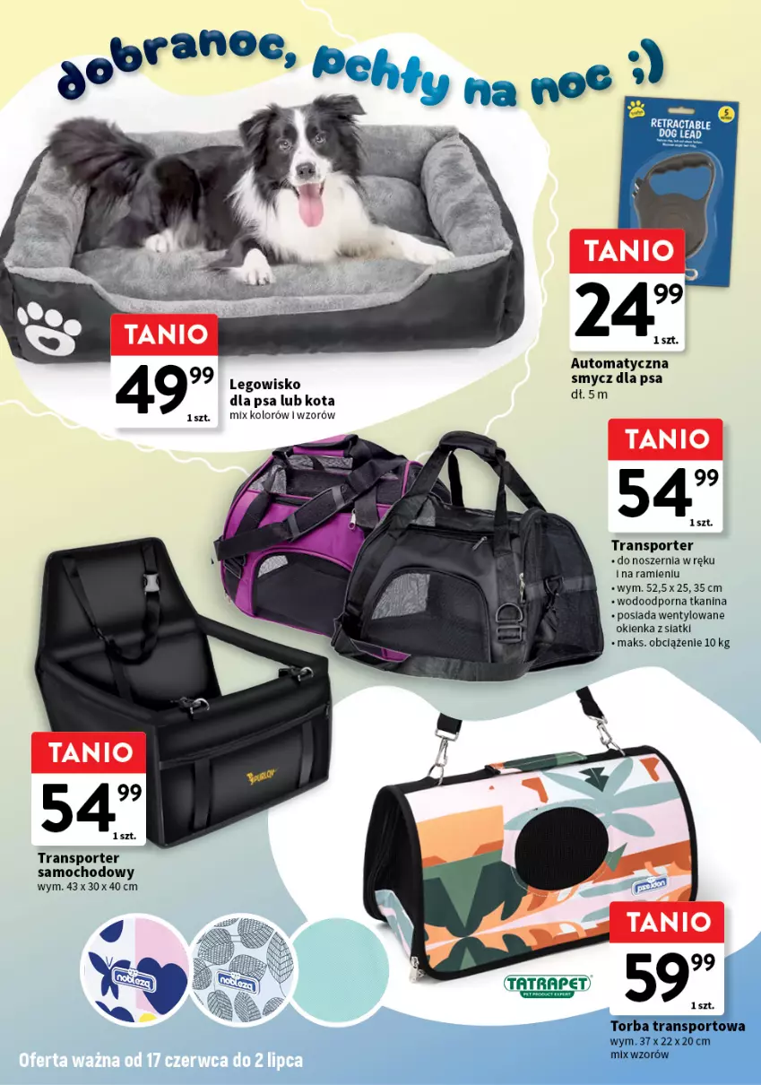 Gazetka promocyjna Intermarche - Z miłości do pupila - ważna 17.06 do 02.07.2025 - strona 6 - produkty: LEGO, Legowisko, Por, Smycz, Sport, Torba, Tran