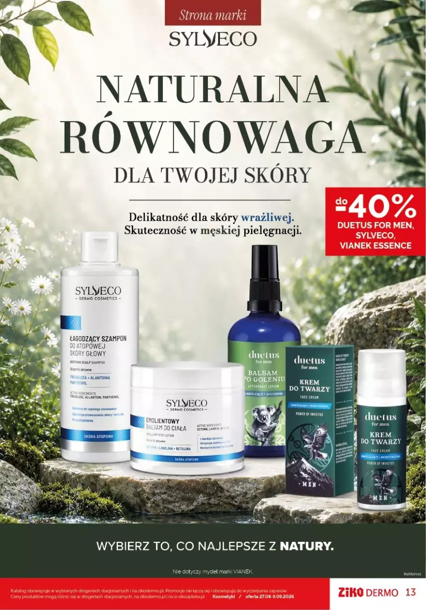 Gazetka promocyjna Ziko - Gazetka Ziko Dermo - ważna 27.08 do 09.09.2026 - strona 13 - produkty: Fa, Oliwa, Ser, Szampon, Top, Waga