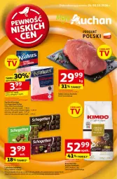 Gazetka promocyjna Auchan - Pewność Niskich Cen Moje - Gazetka - ważna od 30.10 do 30.10.2024 - strona 1 - produkty: Krakus, Por, Gra, BIC, Kawa ziarnista, Schogetten, Kawa, Tran, Szynka, Sport, Czekolada, Udziec wołowy