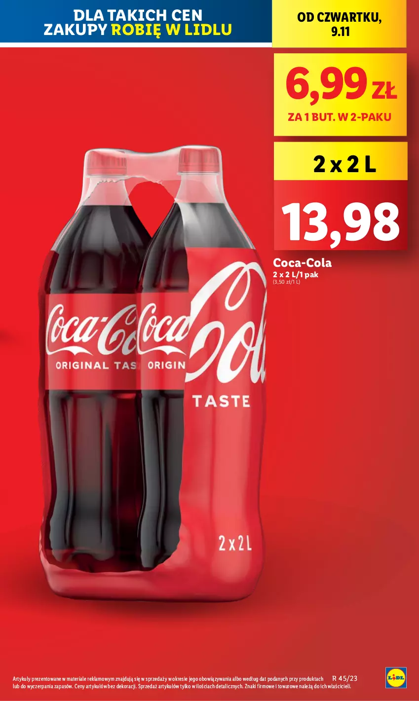 Gazetka promocyjna Lidl - GAZETKA - ważna 09.11 do 10.11.2023 - strona 11 - produkty: Coca-Cola