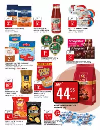 Gazetka promocyjna Bi1 - Soczyste okazje - Gazetka - ważna od 16.08 do 16.08.2022 - strona 10 - produkty: Tchibo, Makaron, Kawa rozpuszczalna, Sos, Gra, Cukier, Kawa ziarnista, Schogetten, Sos pomidorowy, Pasztet, Chipsy, Kawa, Goliard, Dell, Czekolada, Tchibo Family, Podravka, Danio, Cukierki, Graal, Pomidory, Fa