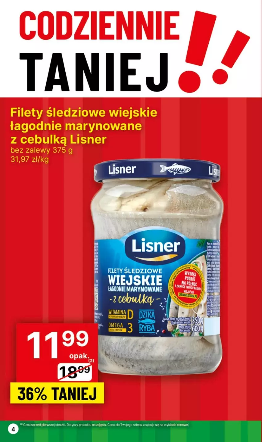 Gazetka promocyjna Delikatesy Centrum - Dyskontowe ceny w Delikatesach Centrum - ważna 01.02 do 07.02.2024 - strona 4 - produkty: Lisner