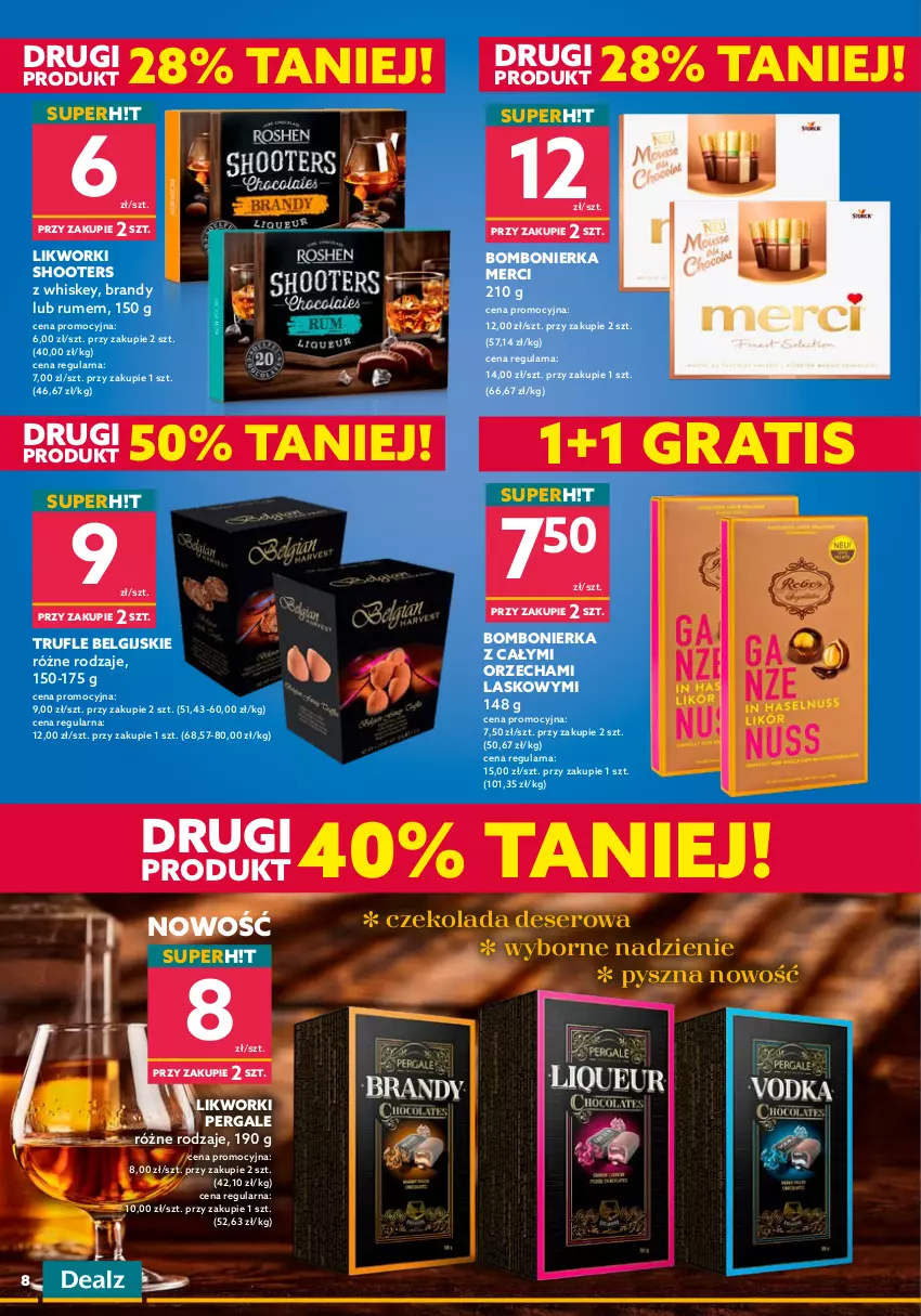 Gazetka promocyjna Dealz - NOWA GAZETKAWielkie Marki Mini Ceny - ważna 15.06 do 28.06.2022 - strona 8 - produkty: Bateria, Brandy, Czekolada, Deser, Gra, Karp, Kubek, LANA, Latarka, LG, Merci, Rum, Ser, Silan, Skarpetki, Szkło powiększające, Tarka, Whiskey