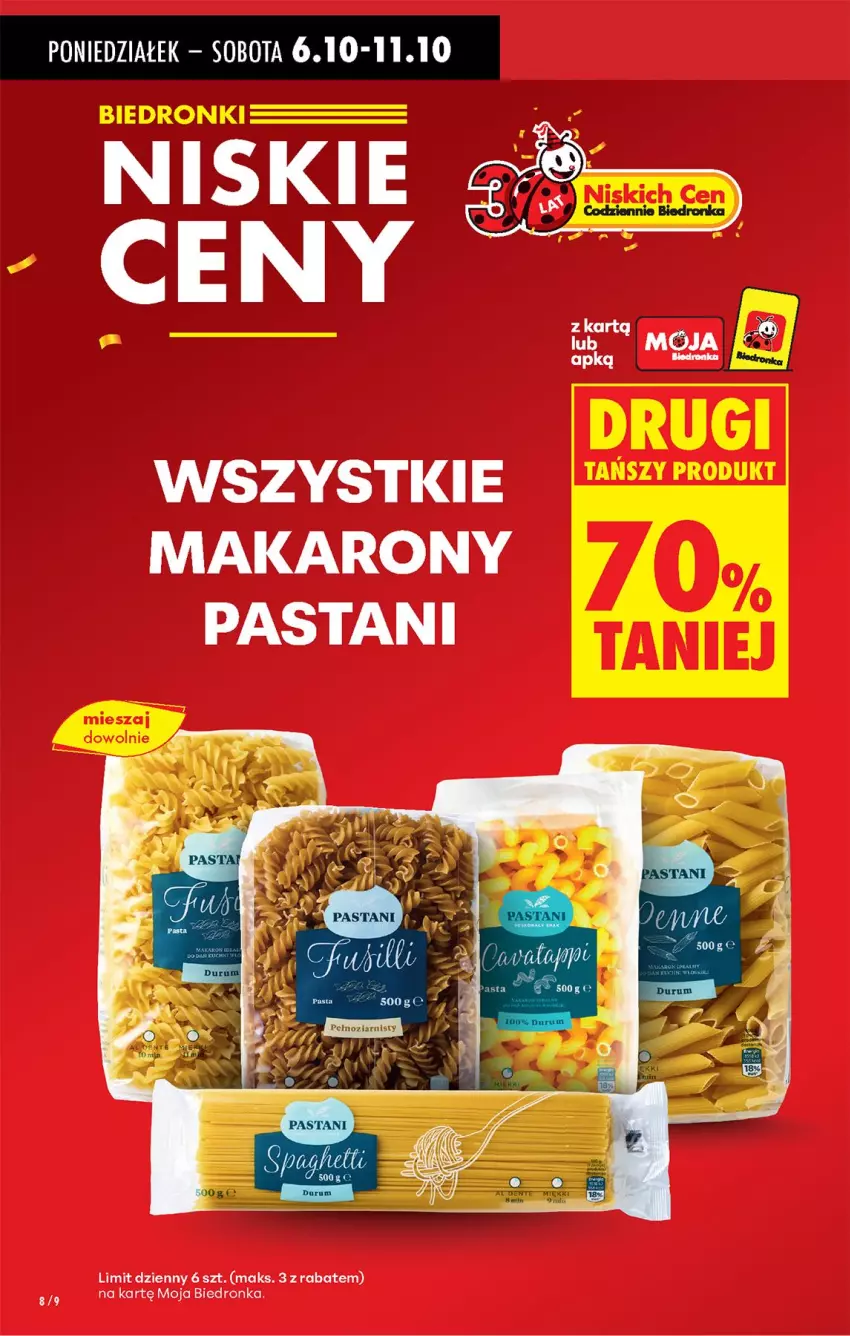 Gazetka promocyjna Biedronka - Od Poniedziałku - ważna 06.10 do 11.10.2025 - strona 10 - produkty: Makaron
