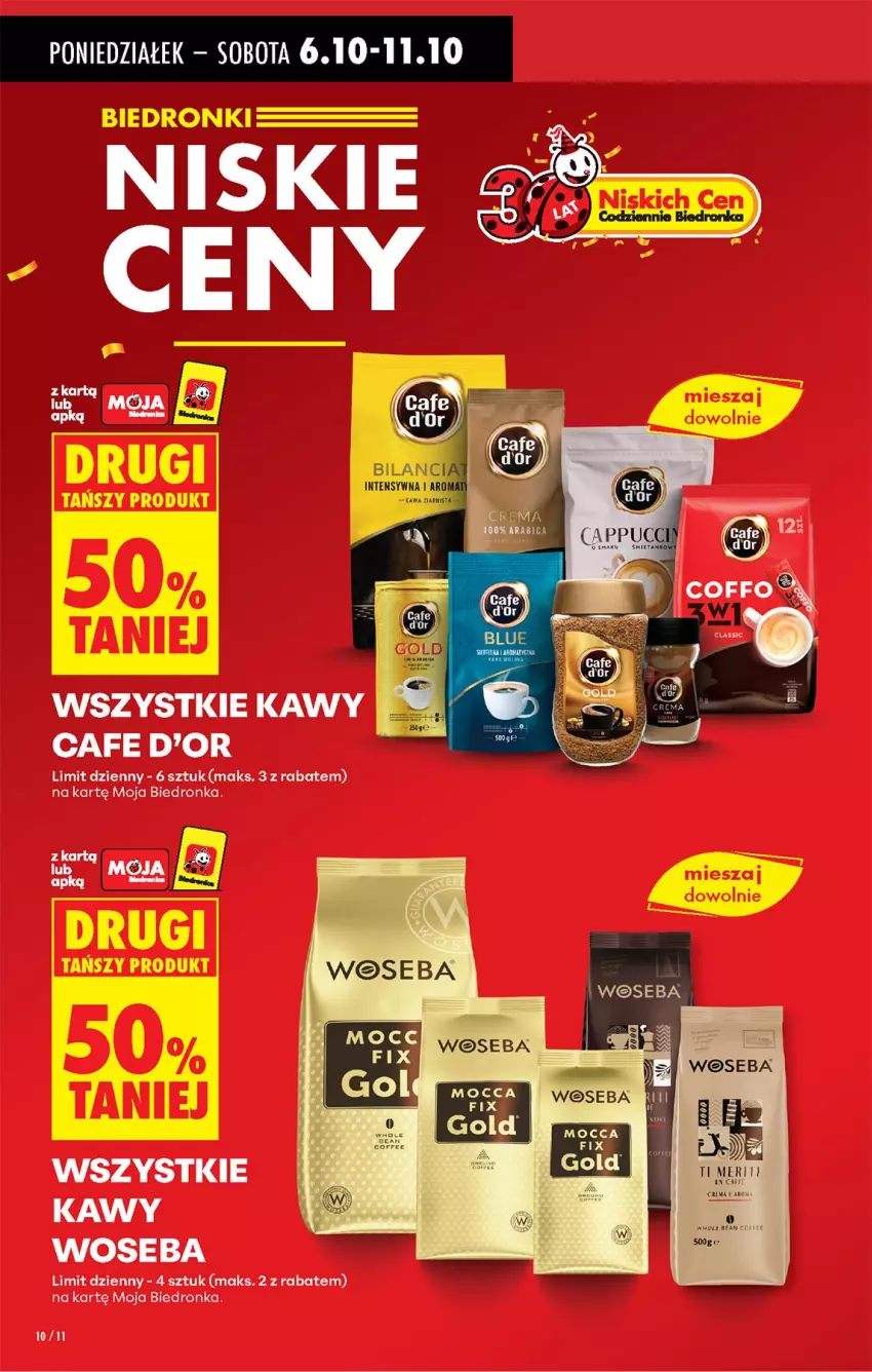 Gazetka promocyjna Biedronka - Od Poniedziałku - ważna 06.10 do 11.10.2025 - strona 12 - produkty: Kawa, Woseba