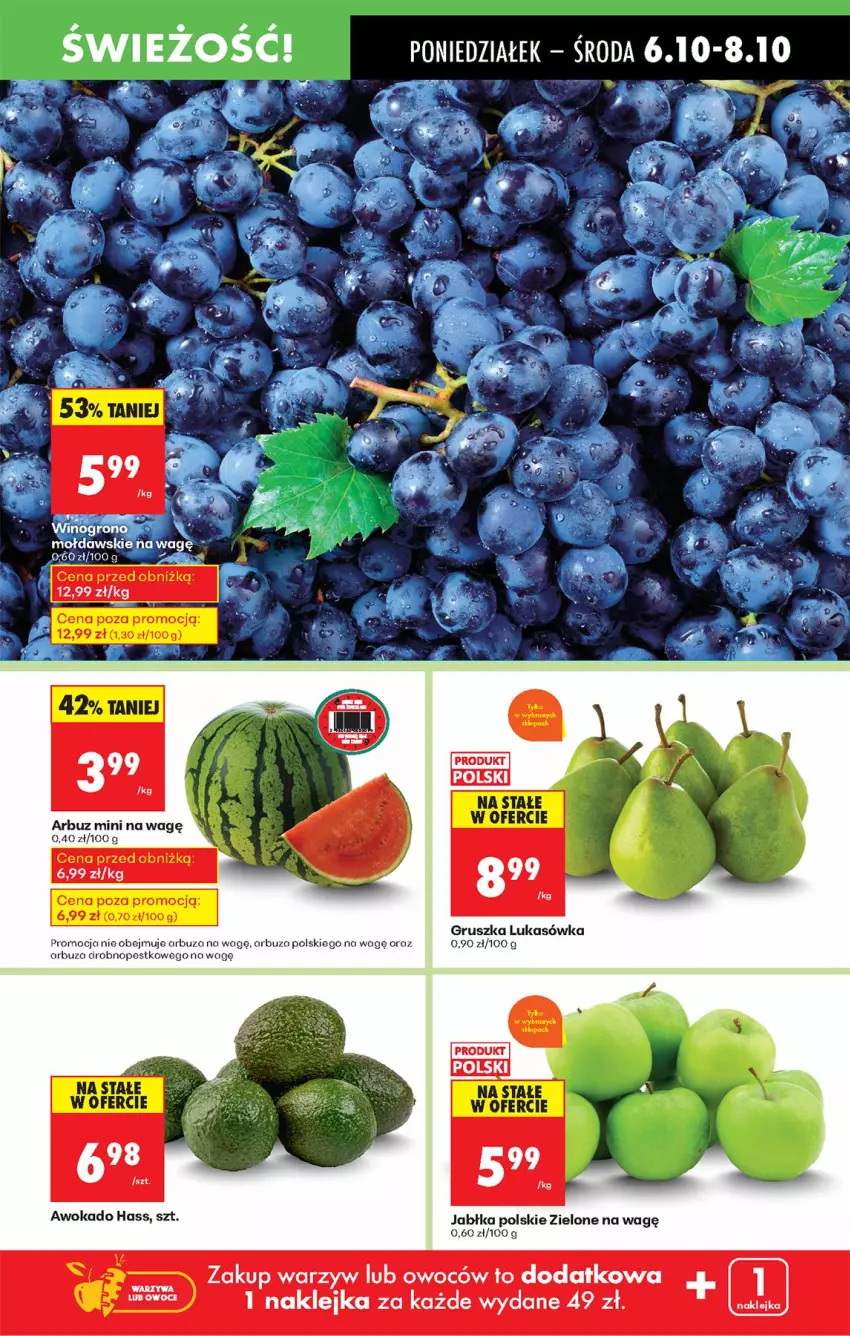Gazetka promocyjna Biedronka - Od Poniedziałku - ważna 06.10 do 11.10.2025 - strona 23 - produkty: Arbuz, Jabłka, Klej