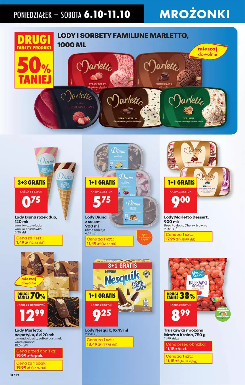 Gazetka promocyjna Biedronka - Od Poniedziałku - ważna 06.10 do 11.10.2025 - strona 48 - produkty: Brownie, Czekolada, Fa, K2, Lody, Ser, Sos