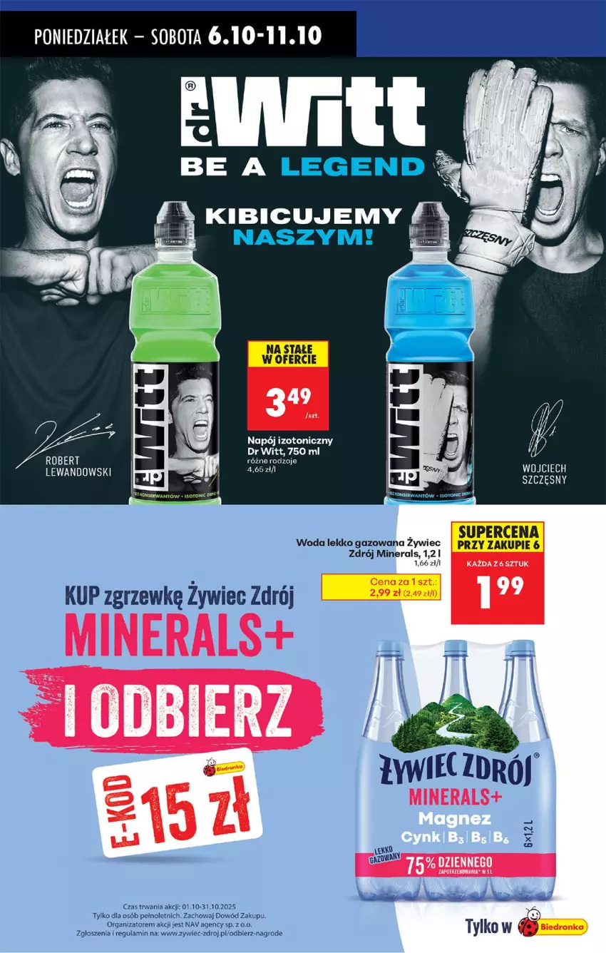Gazetka promocyjna Biedronka - Od Poniedziałku - ważna 06.10 do 11.10.2025 - strona 62 - produkty: Napój, Napój izotoniczny, Woda