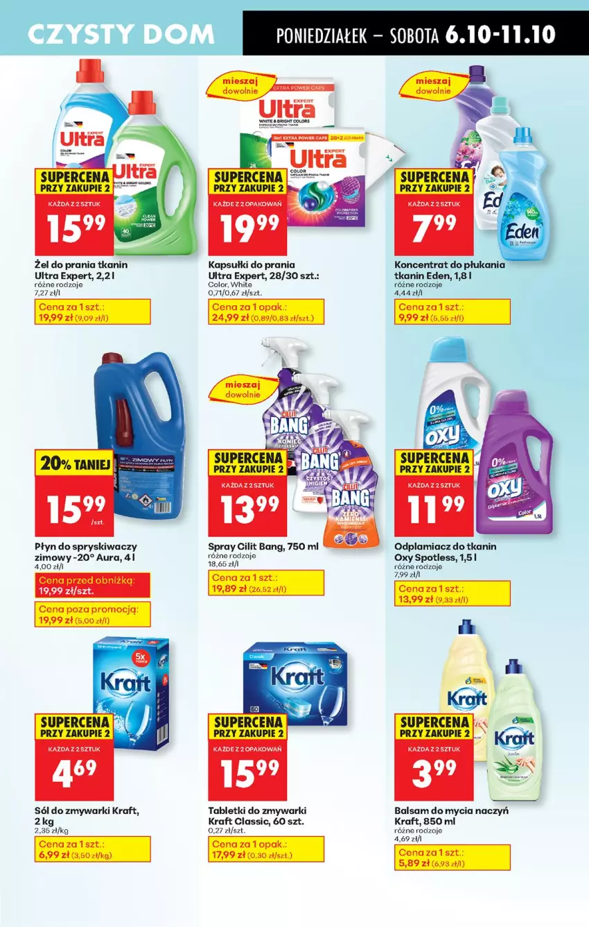 Gazetka promocyjna Biedronka - Od Poniedziałku - ważna 06.10 do 11.10.2025 - strona 73 - produkty: Balsam do mycia naczyń, Do mycia naczyń, Fa, Kapsułki do prania, Odplamiacz, Sól, Tablet, Tabletki do zmywarki, Zmywarki