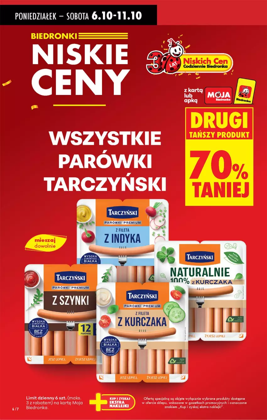 Gazetka promocyjna Biedronka - Od Poniedziałku - ważna 06.10 do 11.10.2025 - strona 8 - produkty: Klej, Parówki, Tarczyński