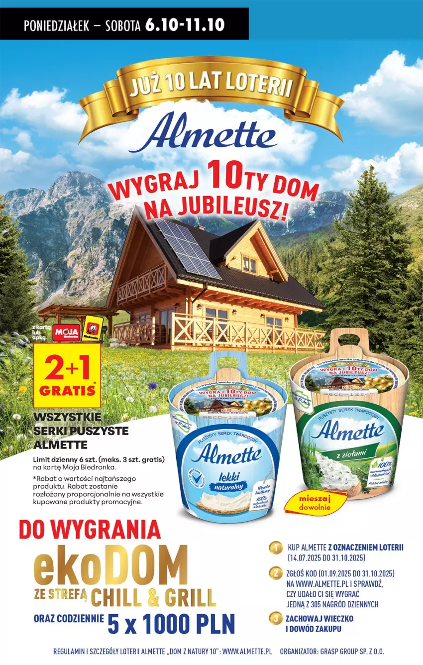 Gazetka promocyjna Biedronka - Od Poniedziałku - ważna 06.10 do 11.10.2025 - strona 81 - produkty: AEG, Almette, Gra, Por