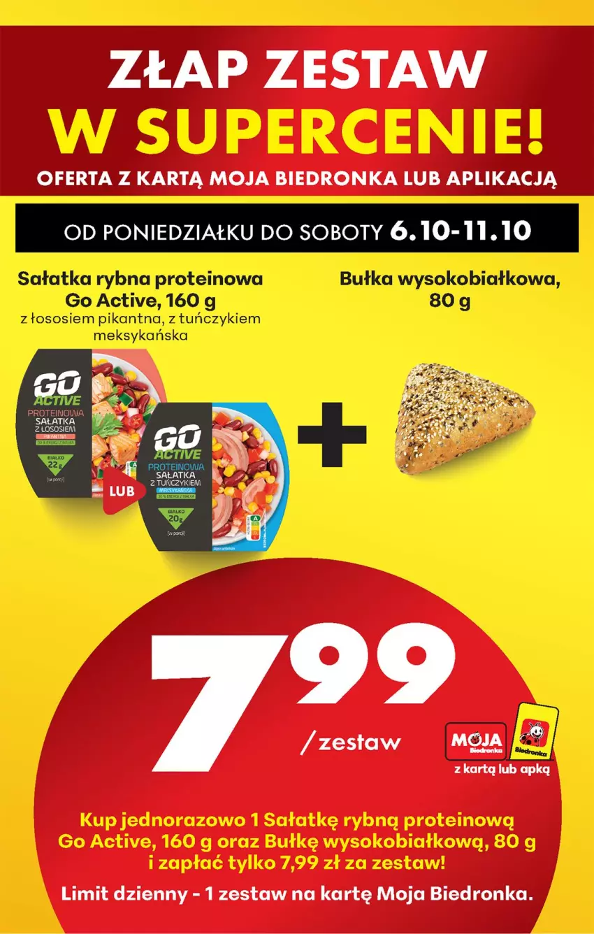Gazetka promocyjna Biedronka - Od Poniedziałku - ważna 06.10 do 11.10.2025 - strona 84 - produkty: Bułka, Sałat, Sałatka, Sok, Sos, Tuńczyk